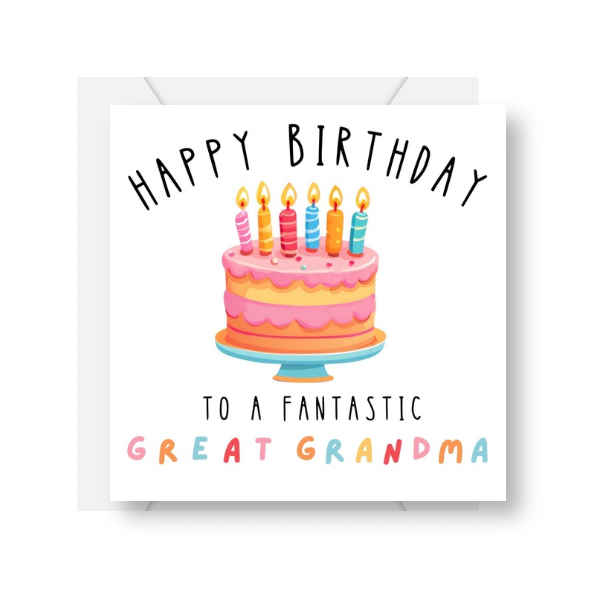 Personalised Cute Cake Birthday Card