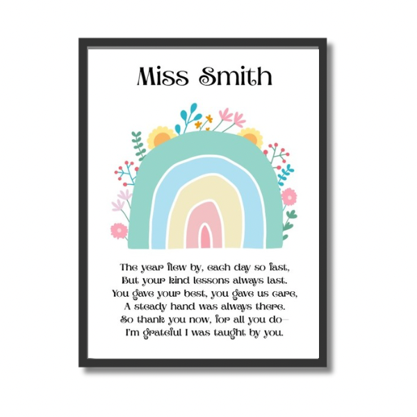 Teacher Poem Prints