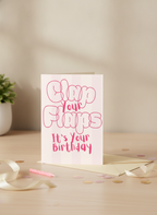 Clap Your Flaps It's Your Birthday Card for Her - A5 Cheeky Funny Card