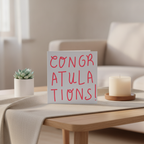 Hooray for You! Simple Congratulations Card - Square & Sincere