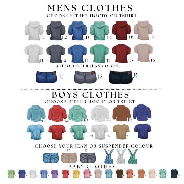 Personalised Family Custom Portrait Print