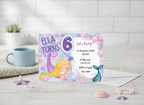 Mermaid Theme Kids Party Invitations A6 – Splash-tastic Fun!