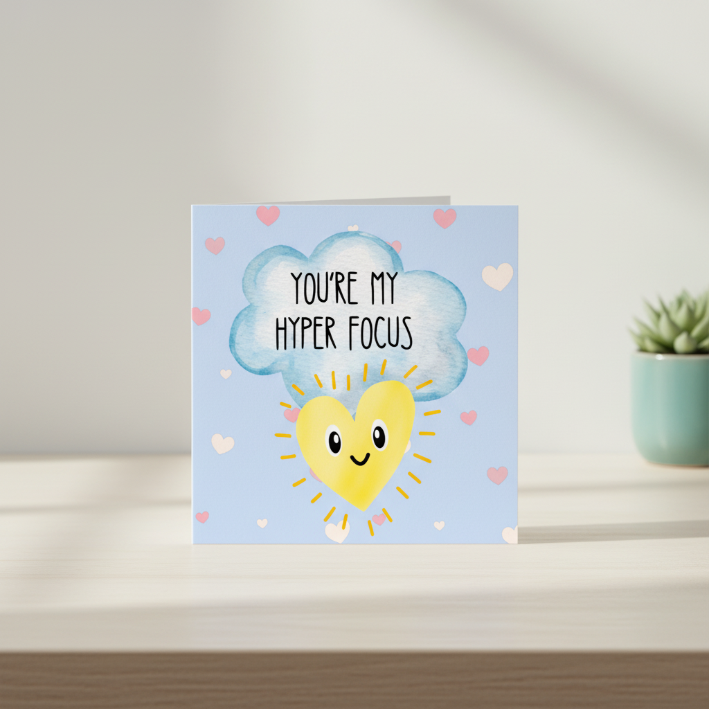 You're My Hyper Focus Card - Square Card
