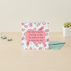 Thank You Teacher Card - Help Us Grow Square Card