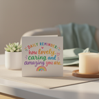 Daily Reminder Affirmation Card – A Square Card for a Little Pick-Me-Up