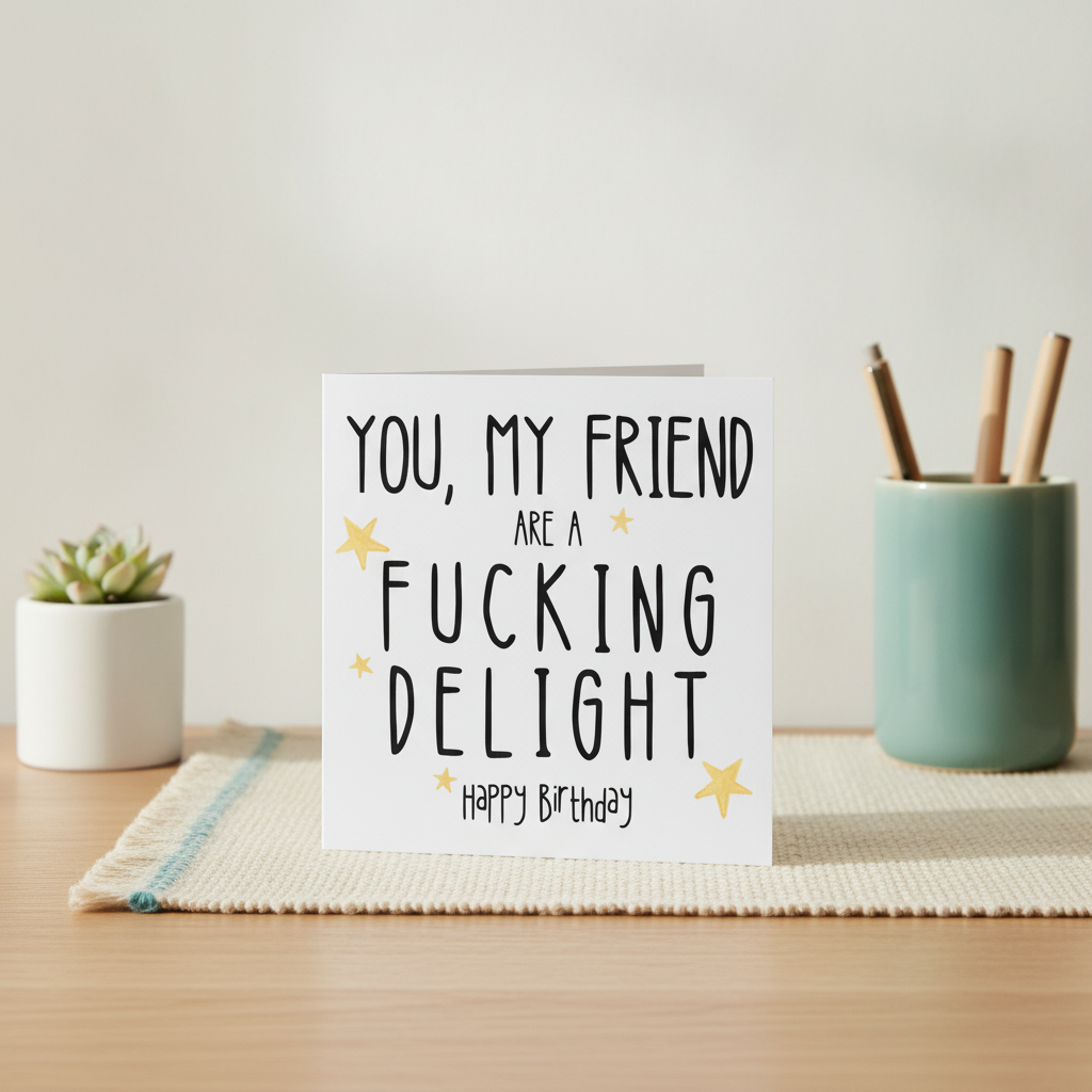 You My Friend Are A Delight - Square Card for Any Occasion