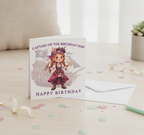 Captain of the Pirate Ship Square Birthday Card