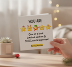 Santa's Seal of Approval Christmas Card - Square Festive Greeting