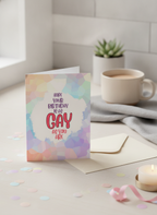 As Gay As You Are Birthday A5 Card - Funny Birthday Card