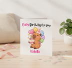 Get This Personalised Capybara Birthday Card for Your Favourite Person!