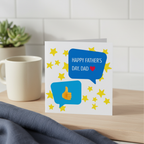 Thumbs Up Father's Day Card - Square Design
