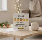 Santa's Seal of Approval Christmas Card - Square Festive Greeting