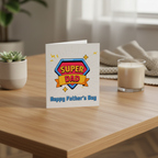 Super Dad Father's Day Card - Square Card for a Special Dad