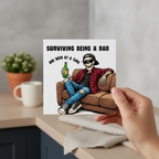 Surviving Dad One Beet at a Time Father's Day Card (Square)