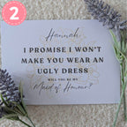 Bridesmaid & Made Of Honour Proposal Cards