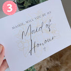 Bridesmaid & Made Of Honour Proposal Cards