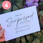 Bridesmaid & Made Of Honour Proposal Cards