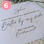 Bridesmaid & Made Of Honour Proposal Cards
