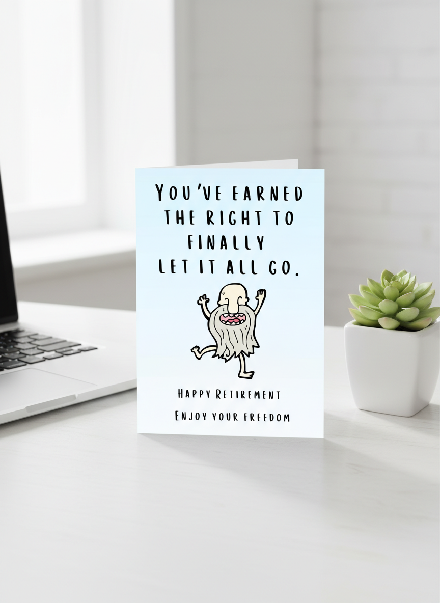 Funny Retirement Card A5 For Him