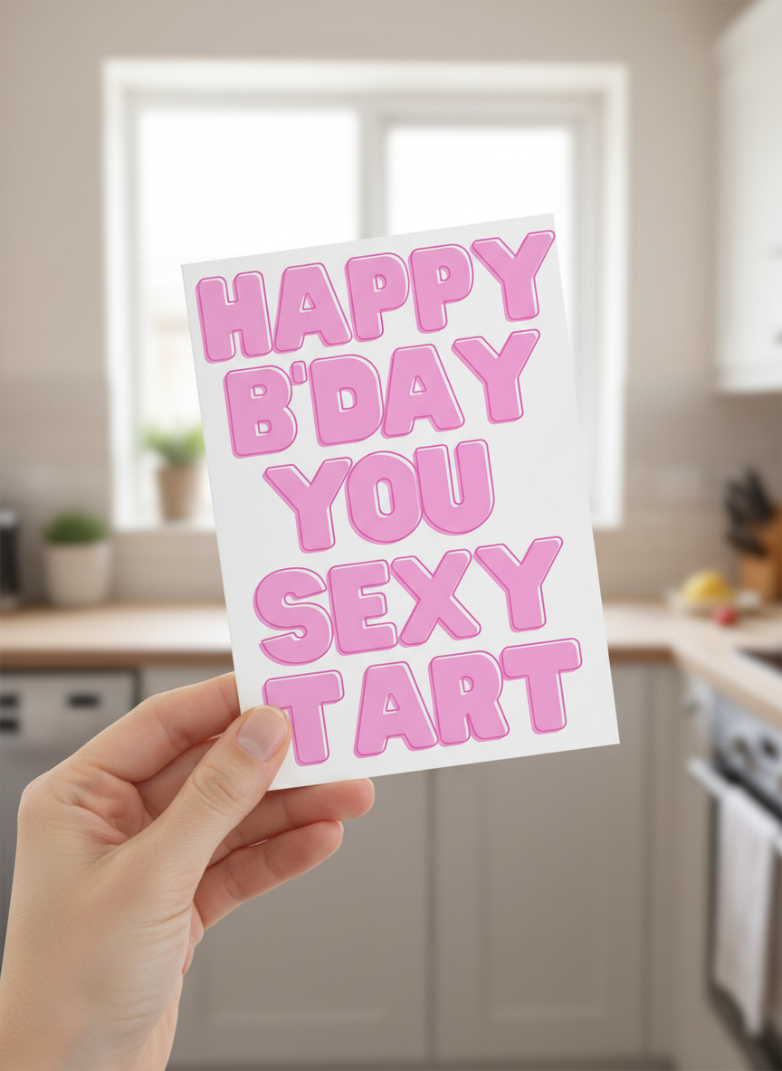 Happy Birthday You Sexy Tart Card