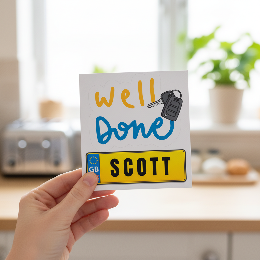 Personalised Driving Test Passed Card
