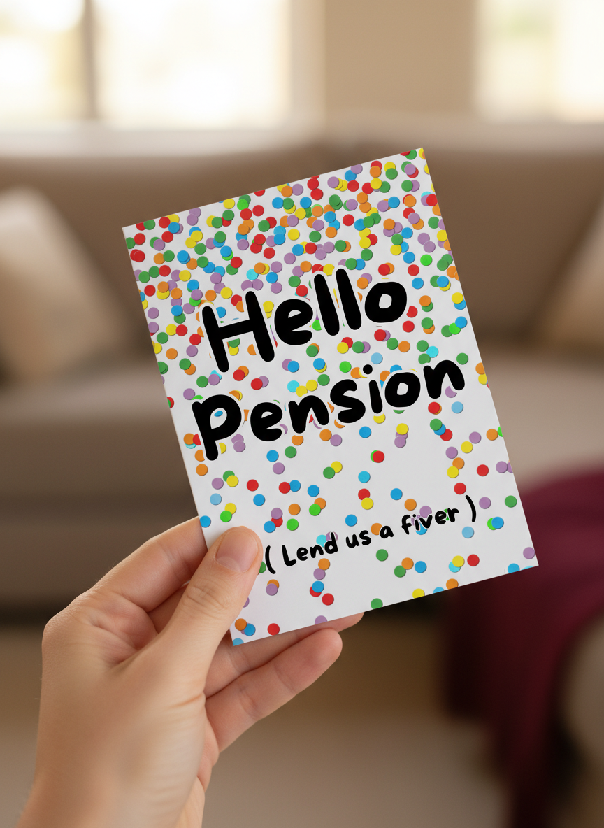 Funny Retirement Card: Hello Pension
