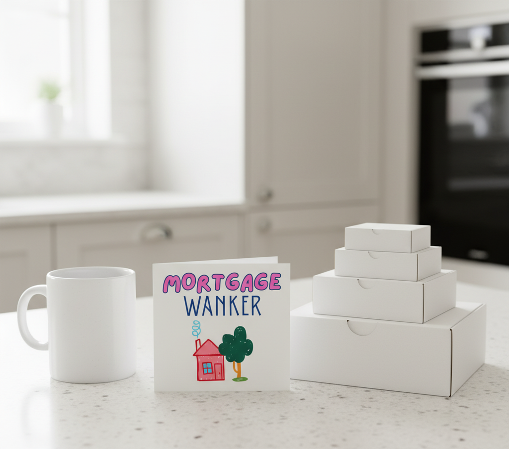 Mortgage Wanker - Funny New Home Card