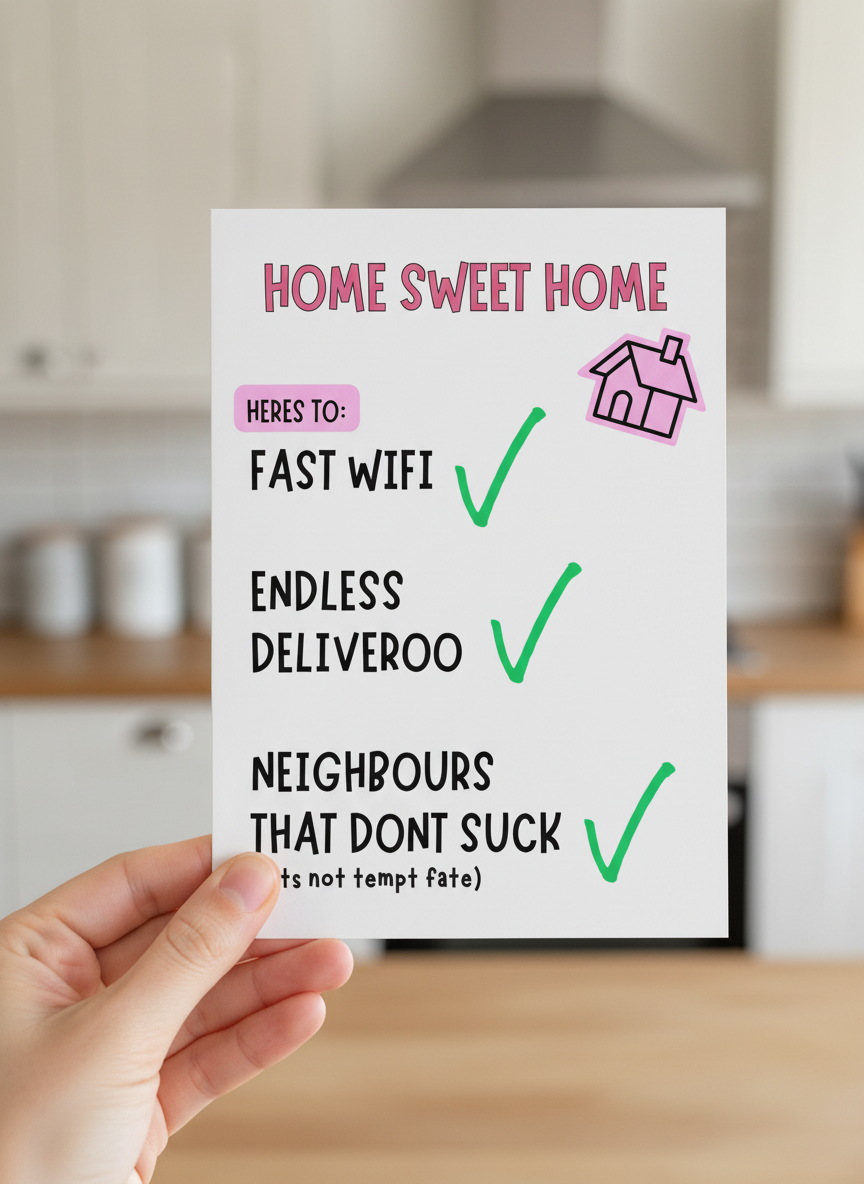 Home Sweet Home, New Home Card