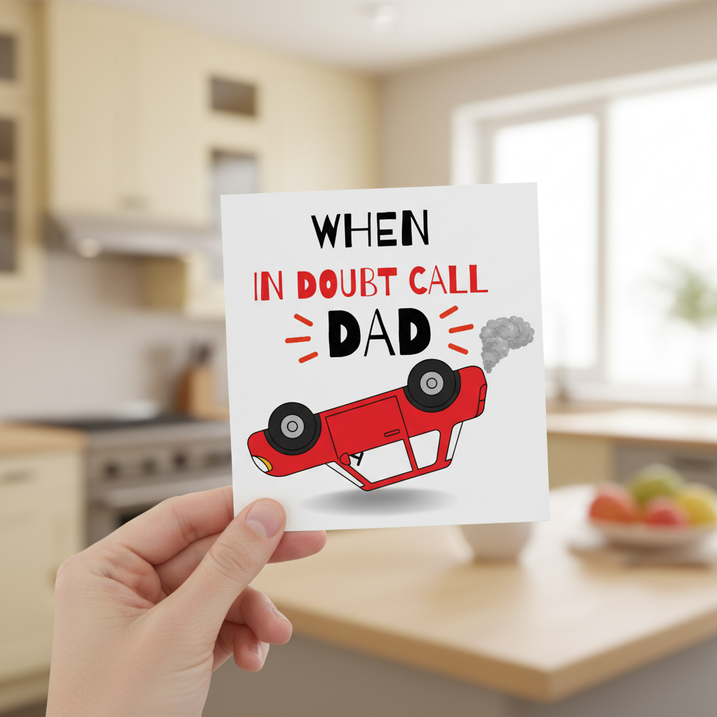 When In Doubt Call Dad Fathers Day Card