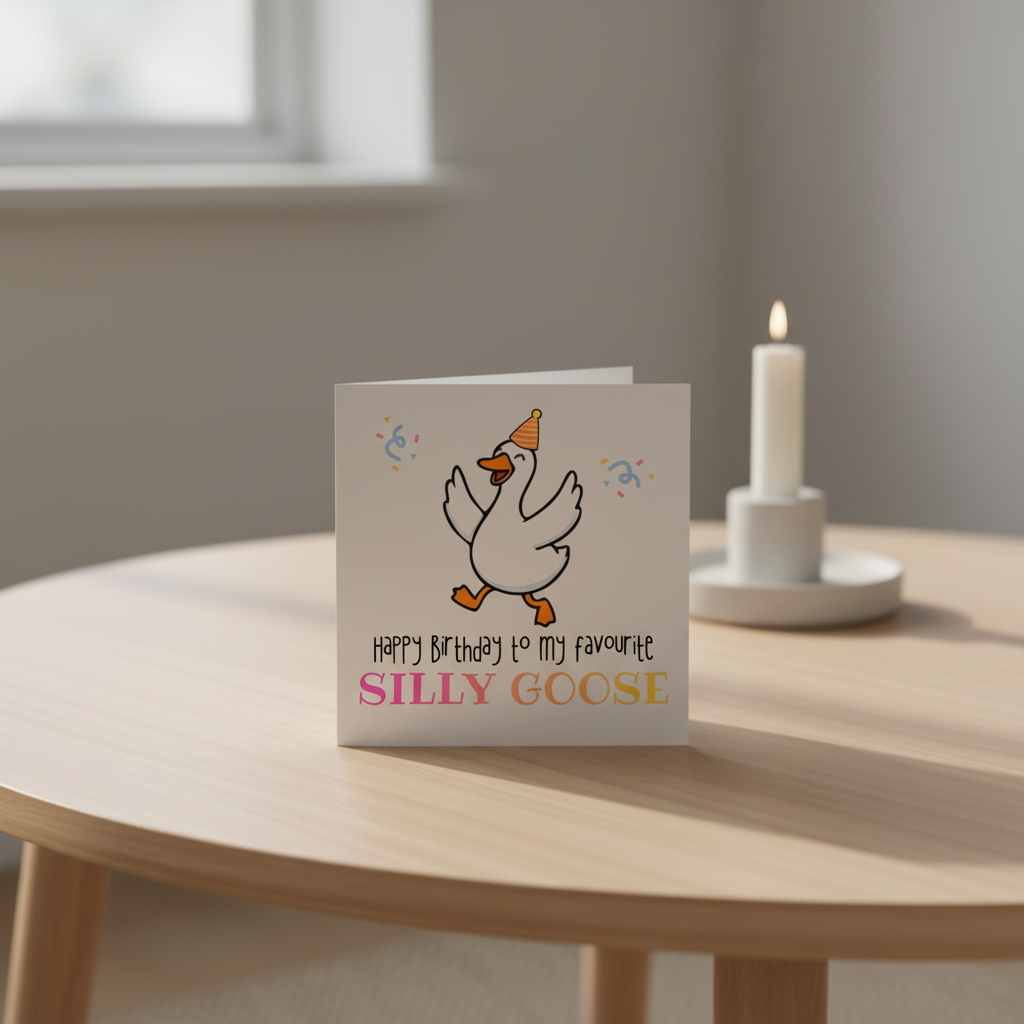 Silly Goose Birthday Card