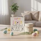 Cute Happy Easter Bunny Card | Easter Greeting Card