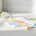 Happy Easter Bunny Card | Cute Easter Egg Card