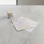 Thanks For Being My Pee Friendship Card