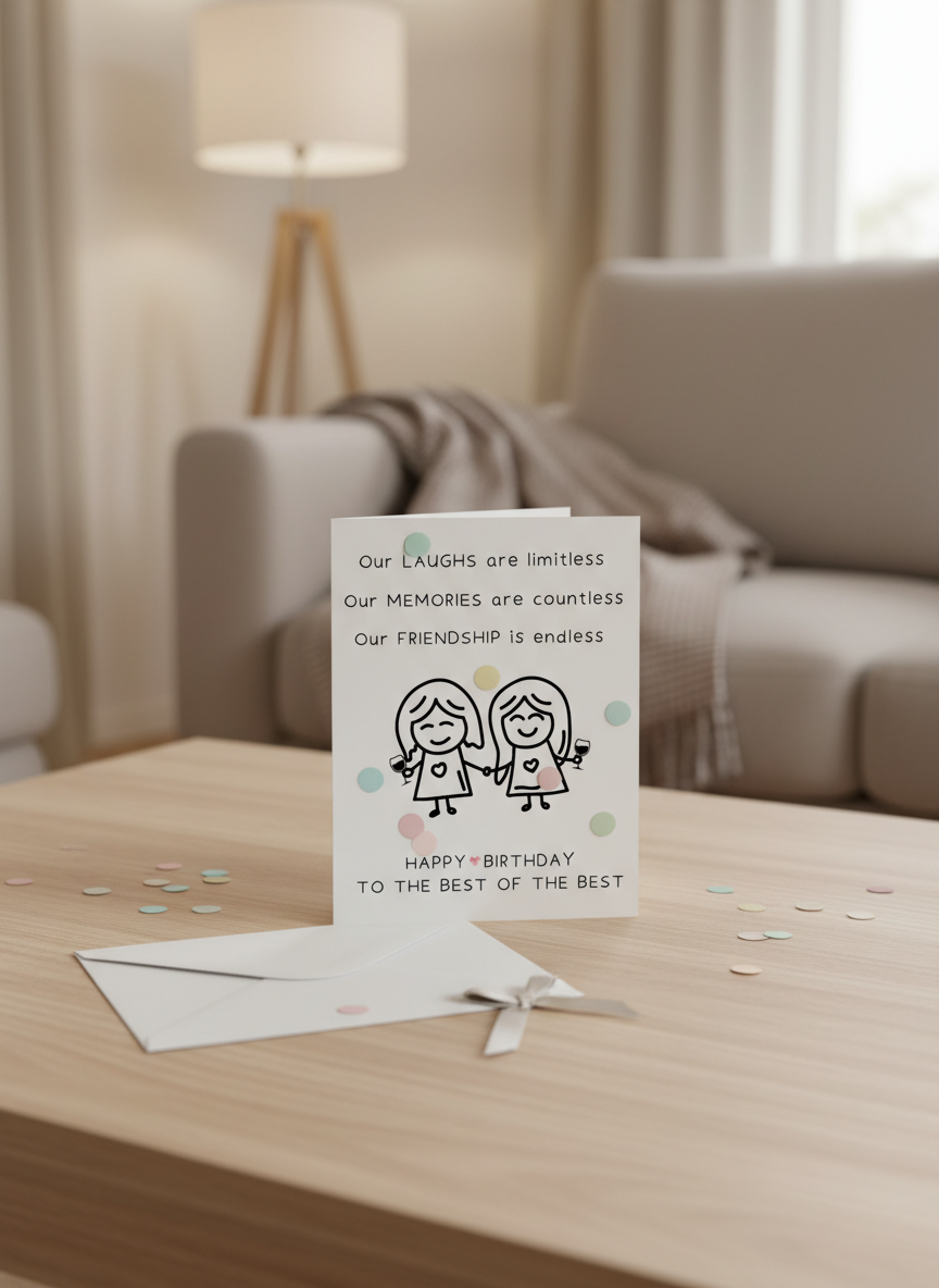 Friendship Birthday Card for Friend