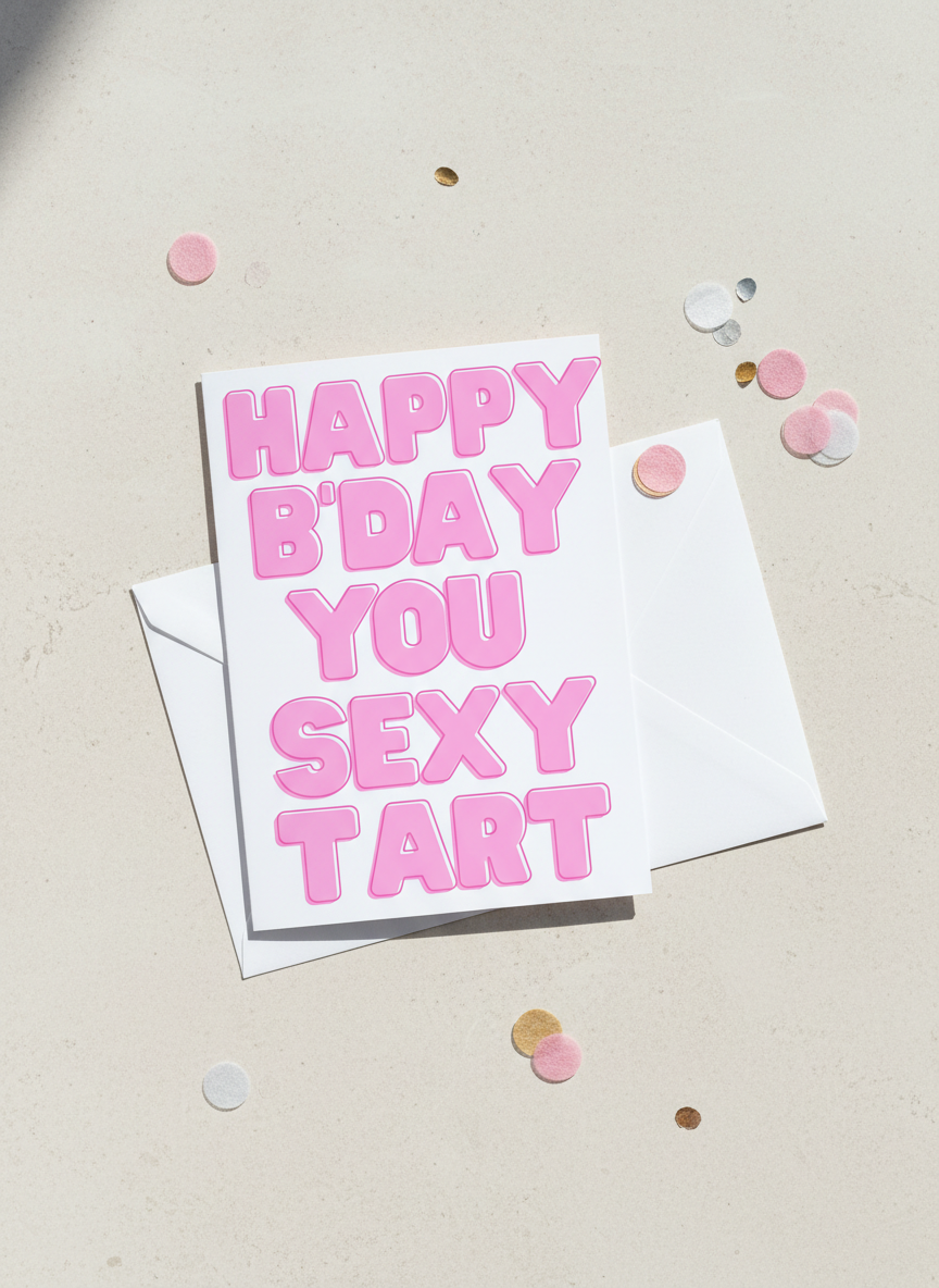 Happy Birthday You Sexy Tart Card