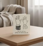 Funny Wedding Card – “Look At You Two Getting All Married and Sh*t” | Square Card