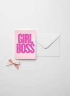 Cute Girl Boss Card A5