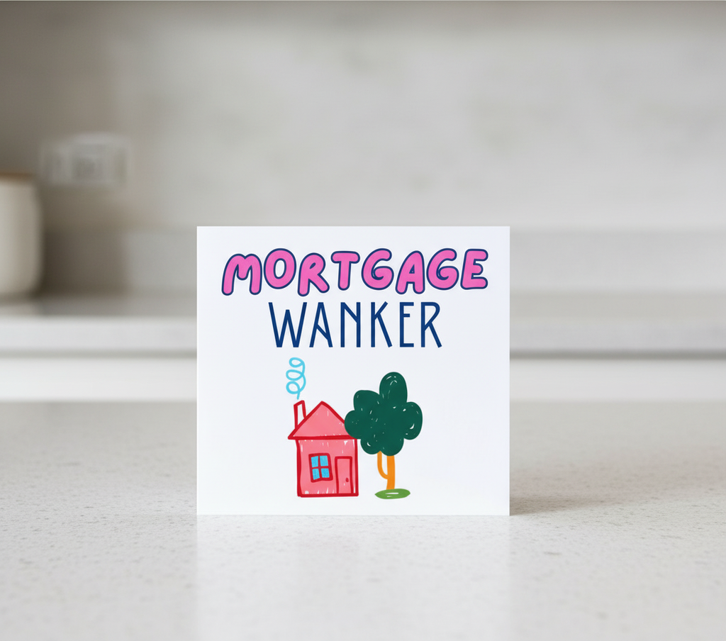 Mortgage Wanker - Funny New Home Card