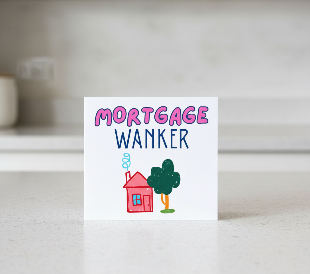Mortgage Wanker - Funny New Home Card