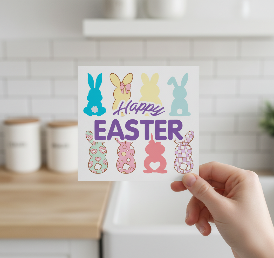 Happy Easter Bunny Card | Cute Easter Card