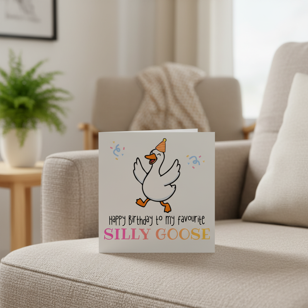 Silly Goose Birthday Card