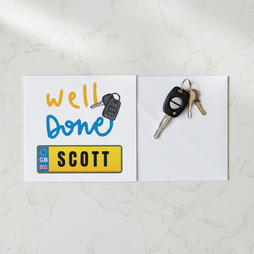 Personalised Driving Test Passed Card