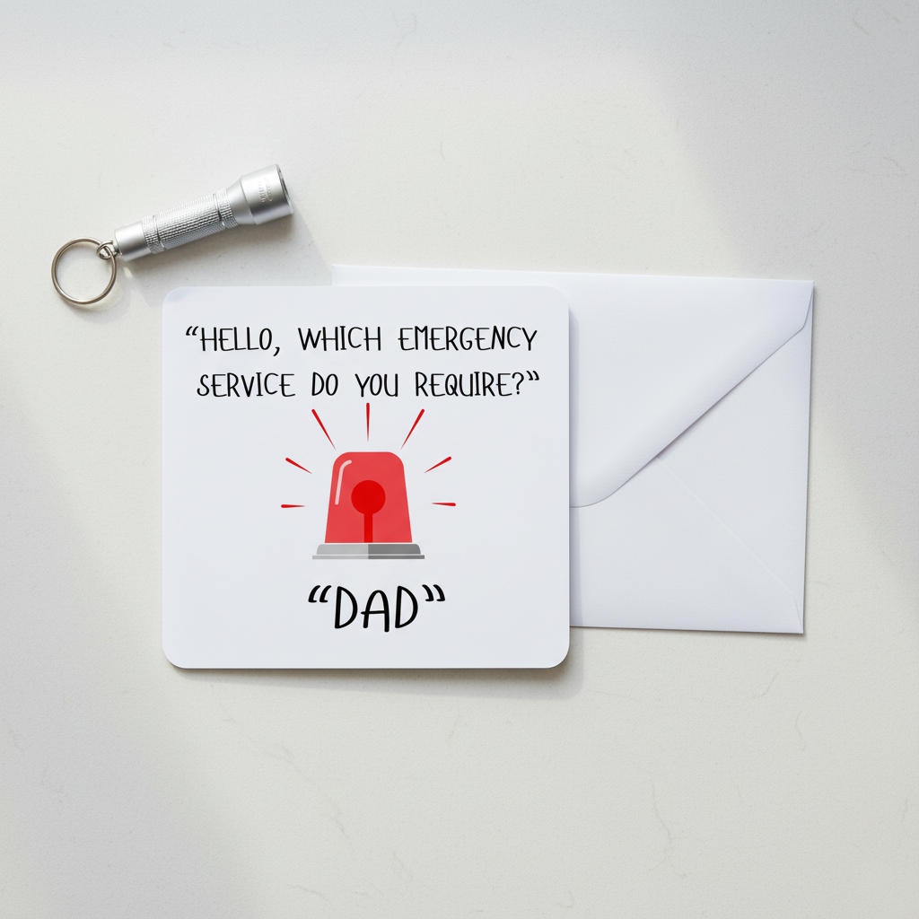 Emergency Service: Call Dad Father’s Day Card