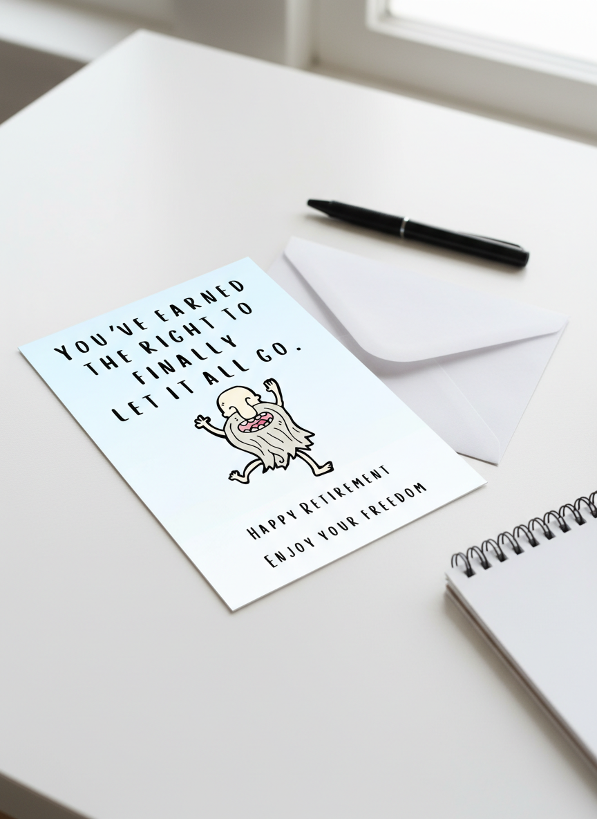 Funny Retirement Card A5 For Him