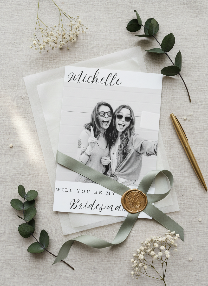 Personalised Bridesmaid Proposal Card