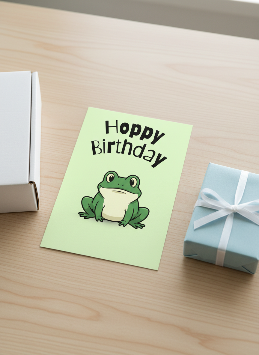 Hoppy Birthday Card