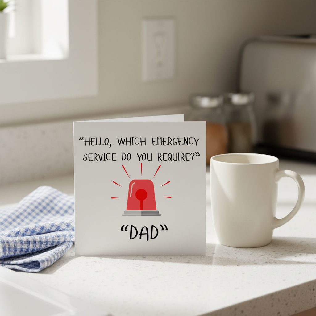 Emergency Service: Call Dad Father’s Day Card
