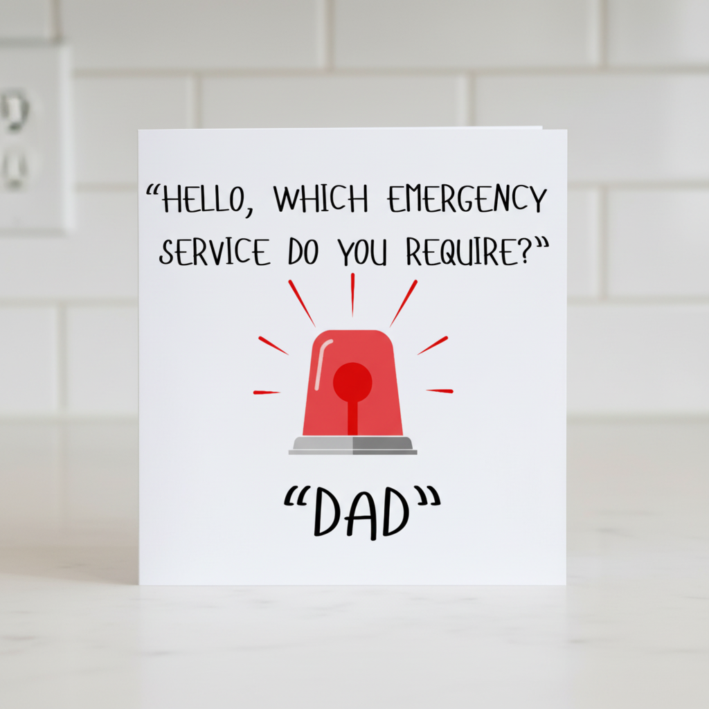Emergency Service: Call Dad Father’s Day Card