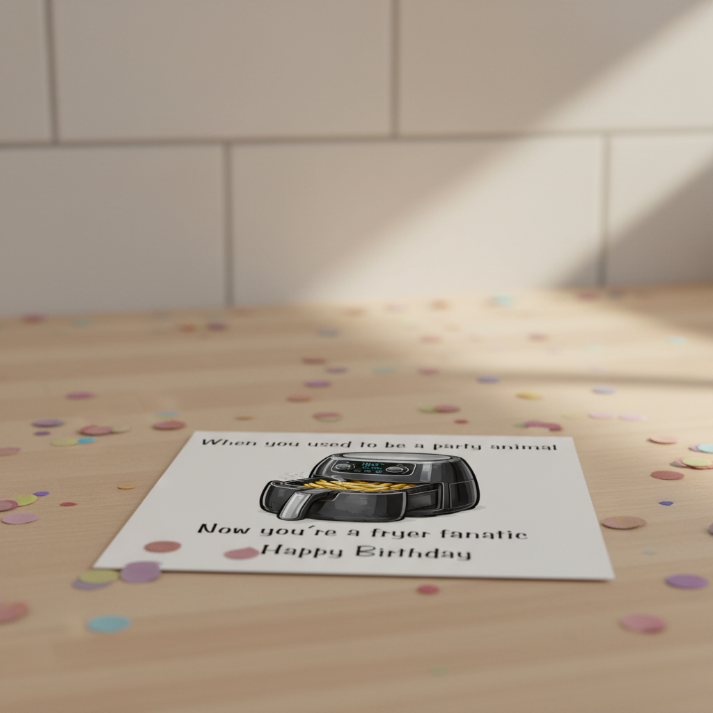 Air Fryer Birthday Card