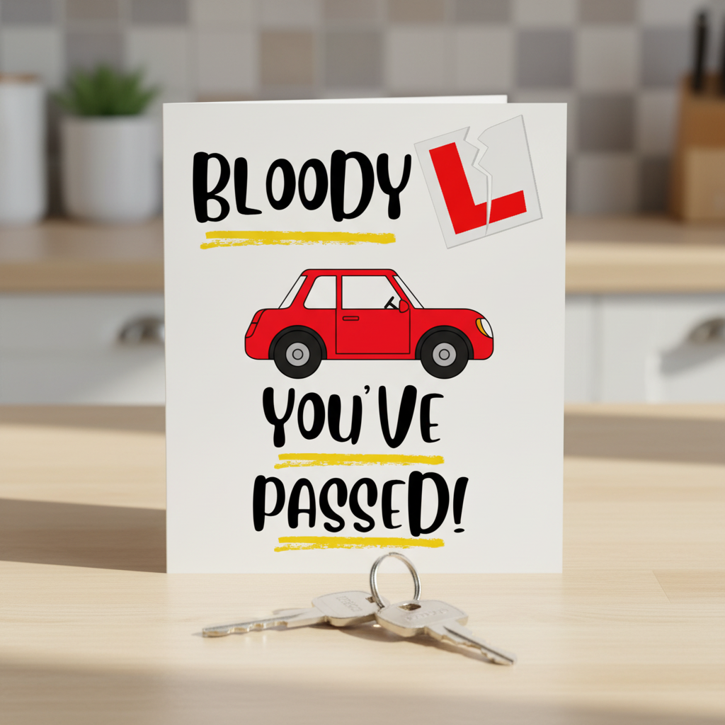 Bloody L You've Passed Driving Test Card